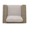 Armen Living Bahamas Outdoor Wicker & Teak Wood Lounge Chair with Beige Olefin LCBACHBR - alternate 8